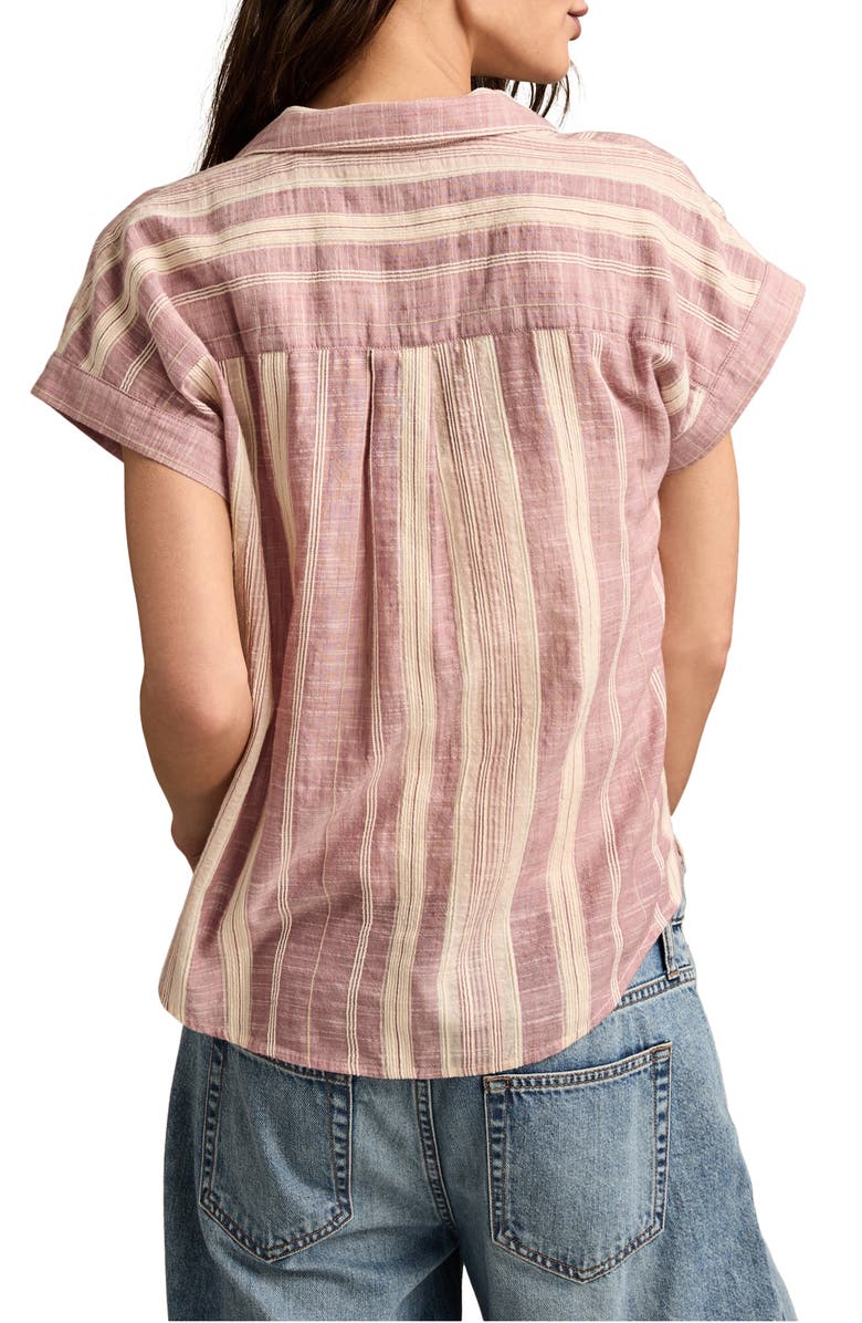 Lucky Brand Stripe Cotton Button-Up Shirt, Alternate, color, 