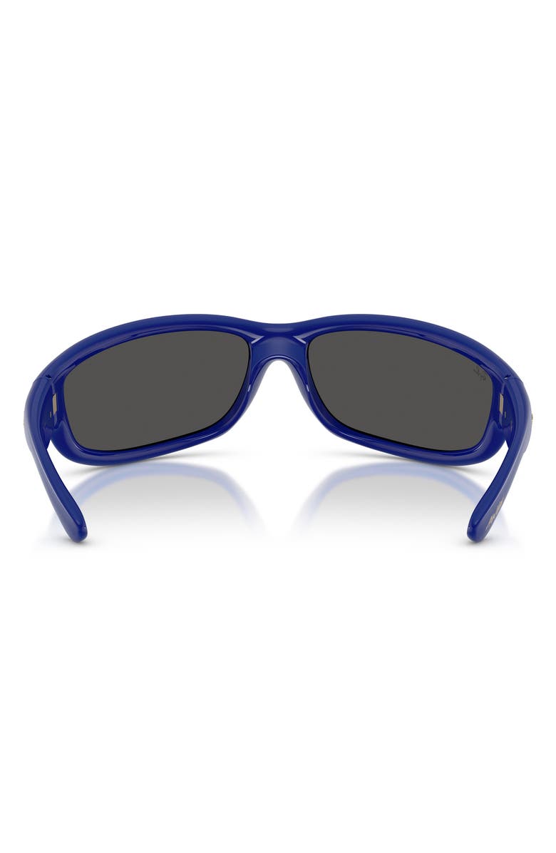 Ray-Ban x A$AP Rocky Ultra Wrap 003 86mm Shield Sunglasses, Alternate, color, Blue / Dark Grey