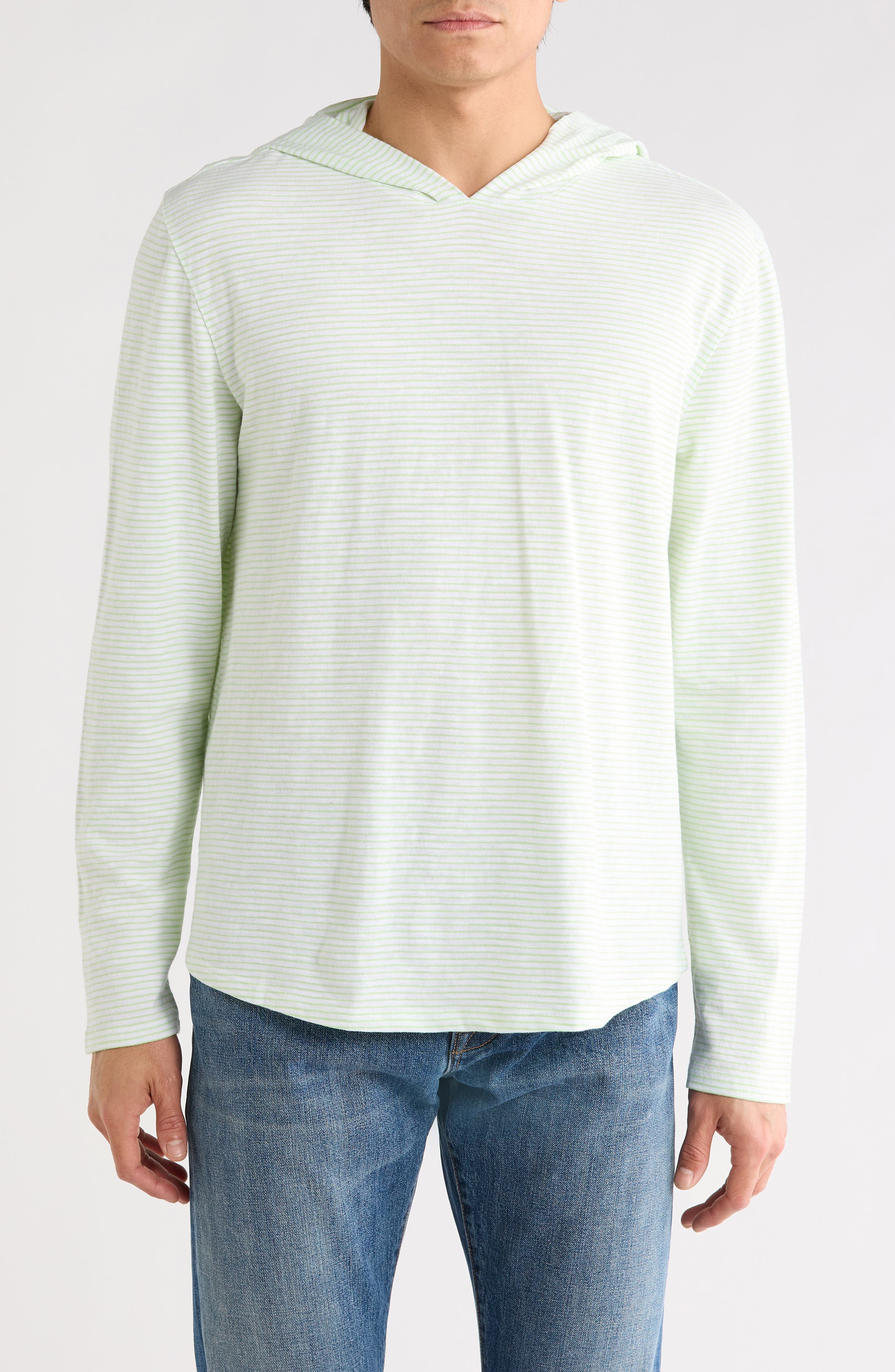 Stripe Slub Cotton Hoodie - image 3