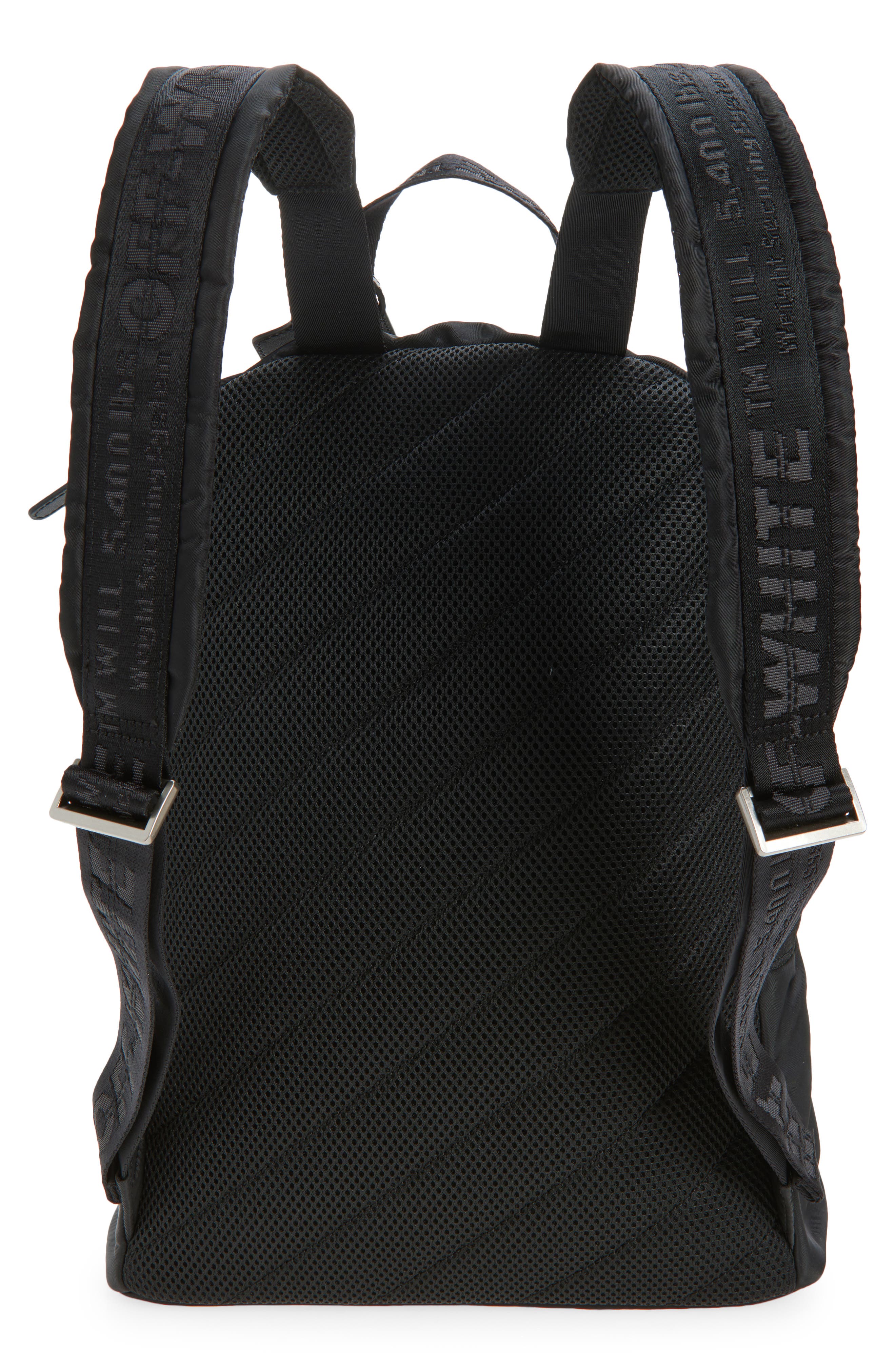 Off-White Classic Dome Nylon Backpack, Alternate, color, Black