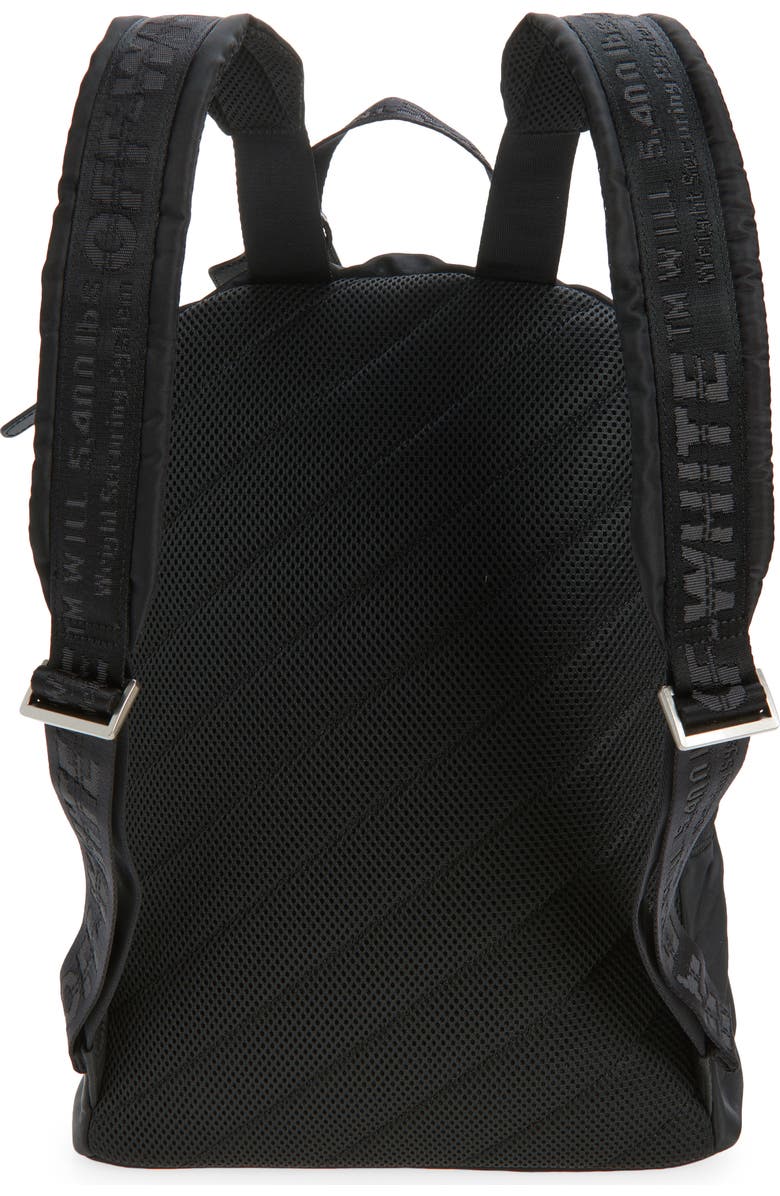 Off-White Classic Dome Nylon Backpack, Alternate, color, Black