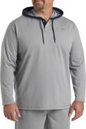 Reebok Big & Tall French Terry Performance Henley Hoodie