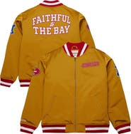 Mitchell & Ness Men's Mitchell & Ness Gold San Francisco 49ers Heavyweight Full-Zip Satin Jacket