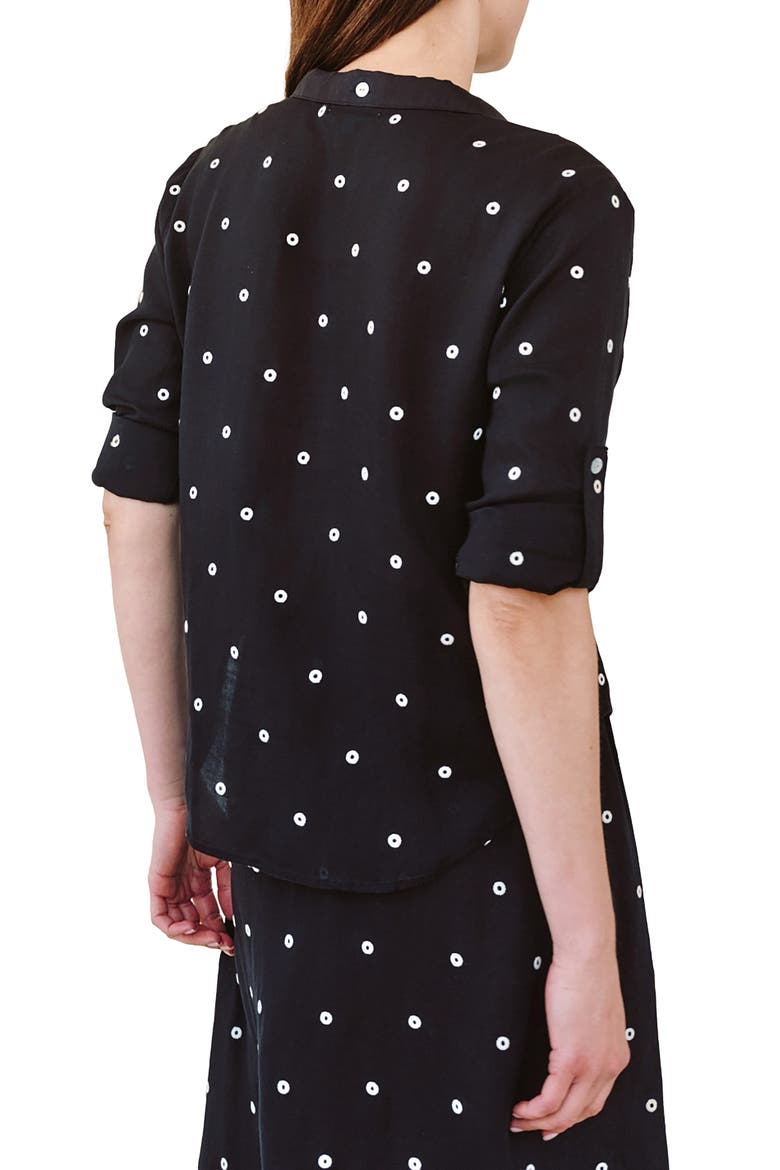 Dot Button-Up Camp Shirt, Alternate, color, CABANA DOT
