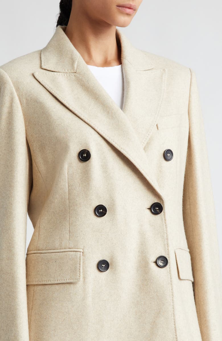Max Mara Calata Double Breasted Cashmere & Wool Blazer, Alternate, color, 