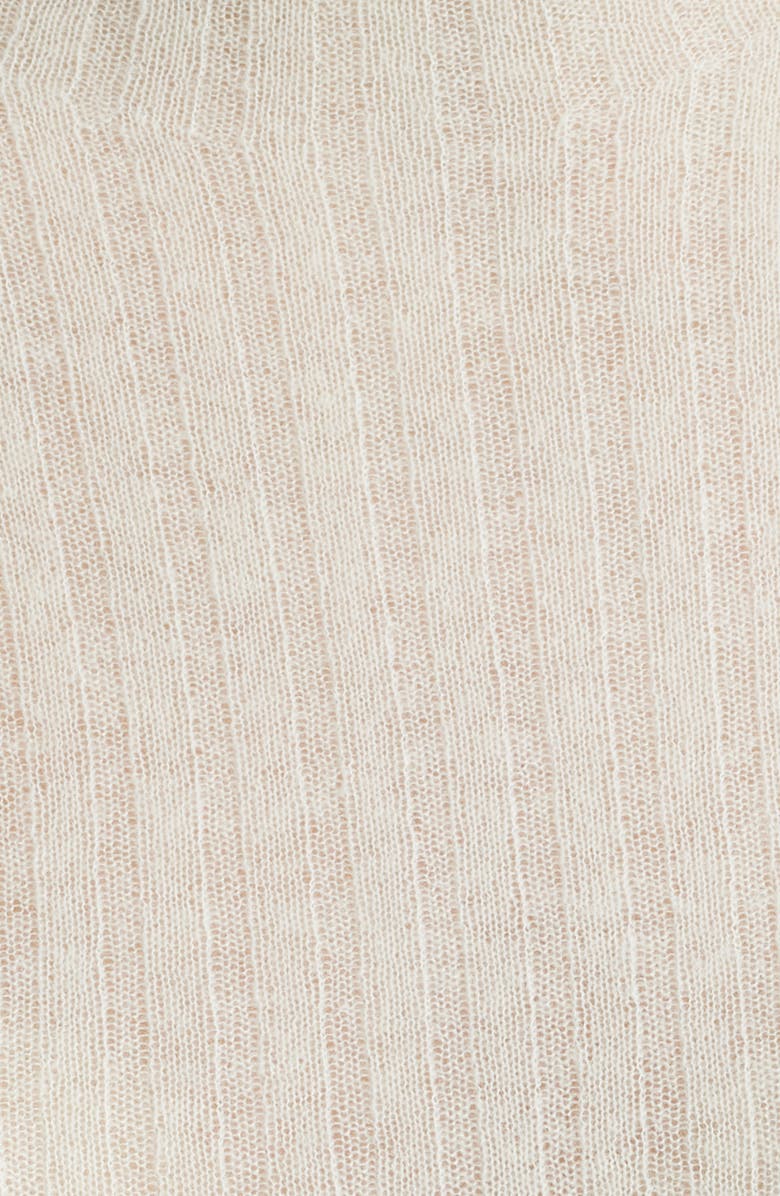 BOSS Orange Mock Neck Sweater, Alternate, color, Open White