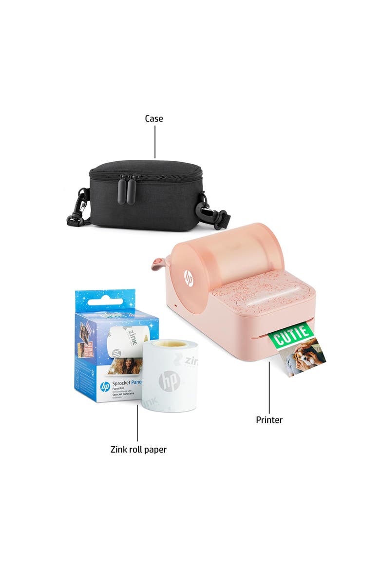 Sprocket Panorama Photo Starter Bundle, Alternate, color, Pink