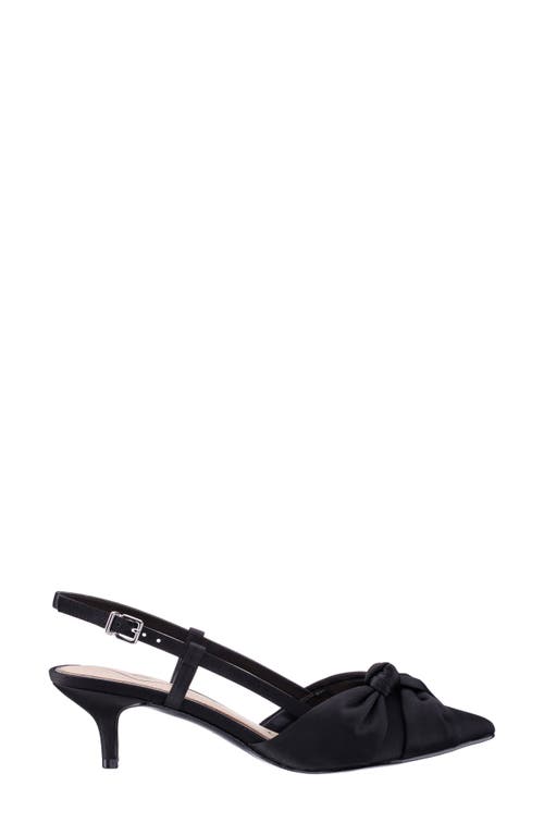 Nina Stella Slingback Pointed Toe Pump In Black