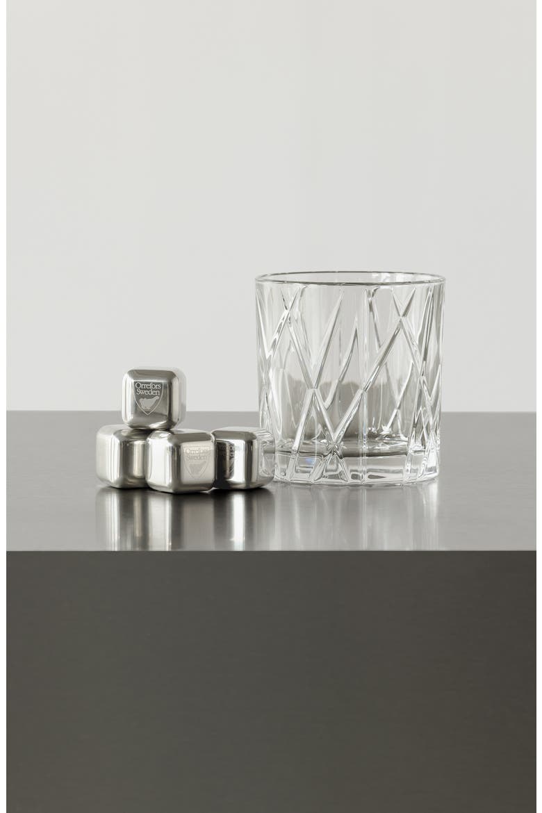 City Set of 4 Crystal Double Old Fashioned Glasses, Alternate, color, CLEAR