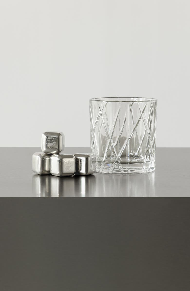 Orrefors City Set of 4 Crystal Double Old Fashioned Glasses, Alternate, color, Clear