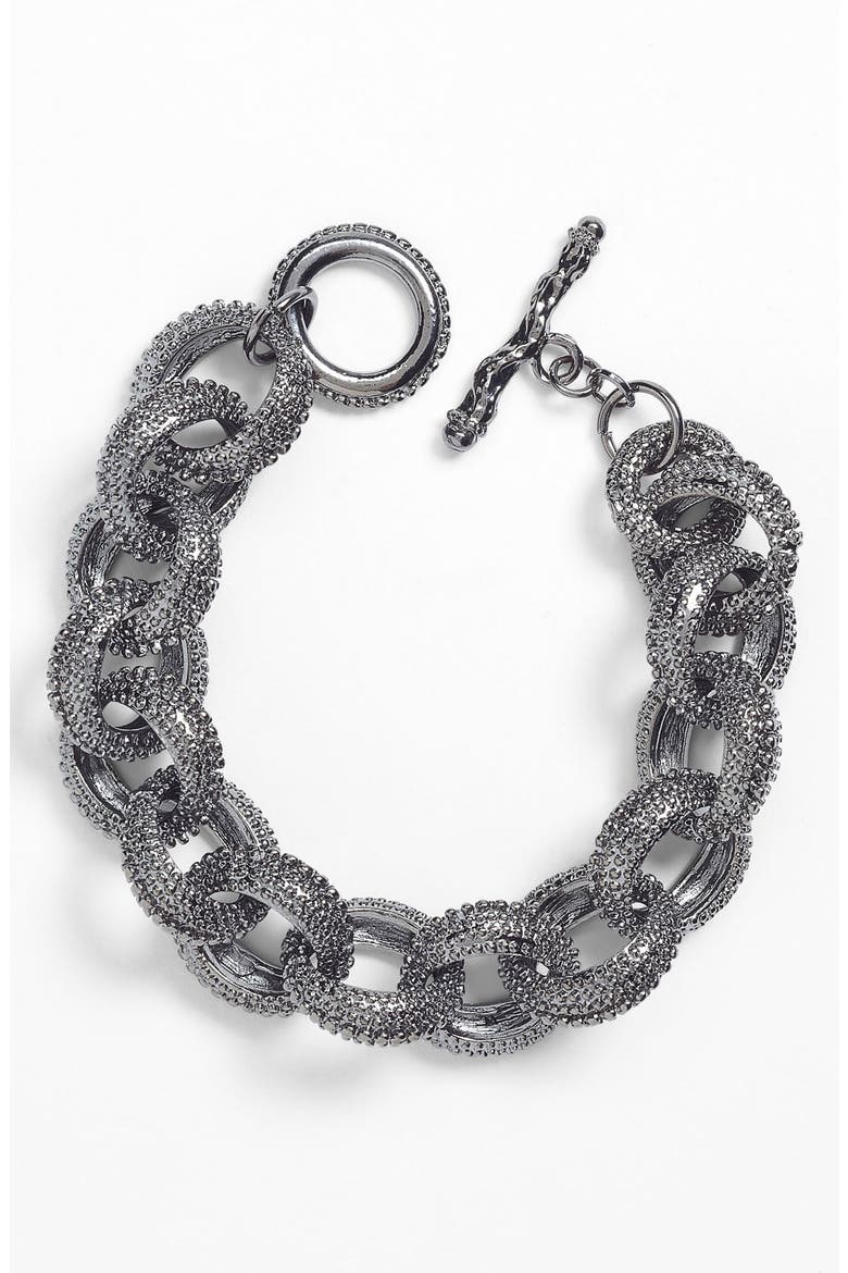 Link Bracelet, Main, color, HEMATITE