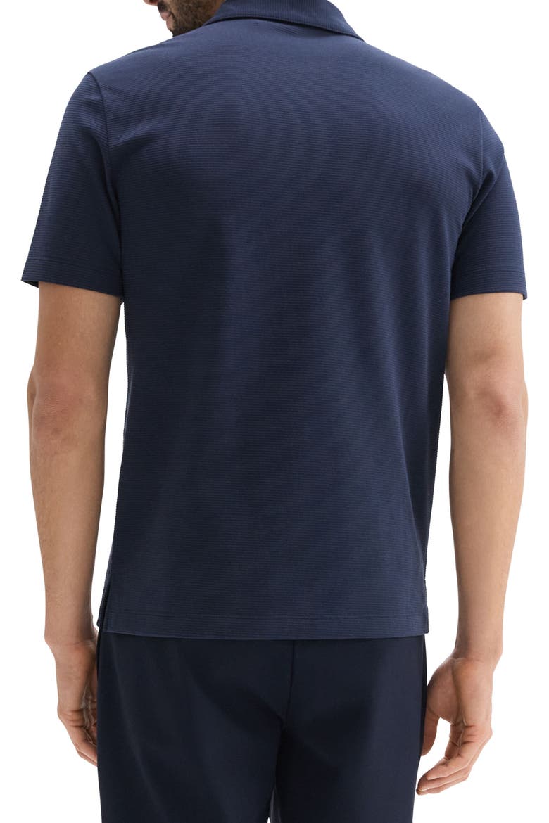 Textured Polo, Alternate, color, BALTIC