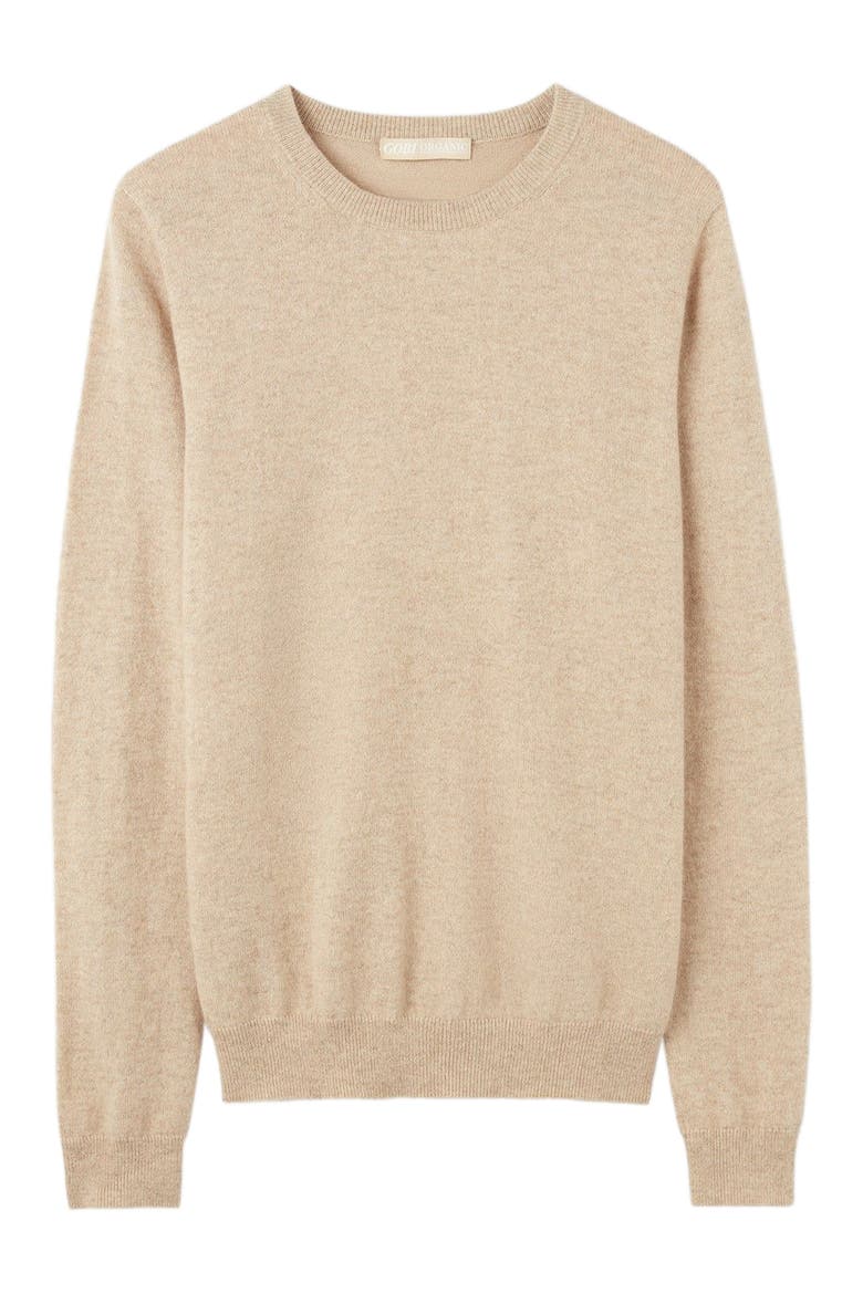 Essential Cashmere Crewneck Sweater, Alternate, color, warm grey