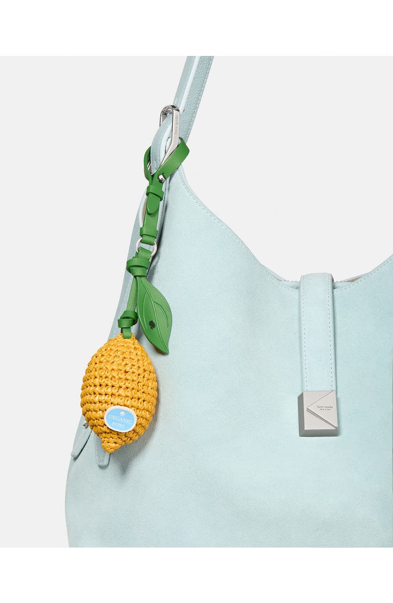 Kate Spade New York lemon bag charm, Alternate, color, Yellow Multi