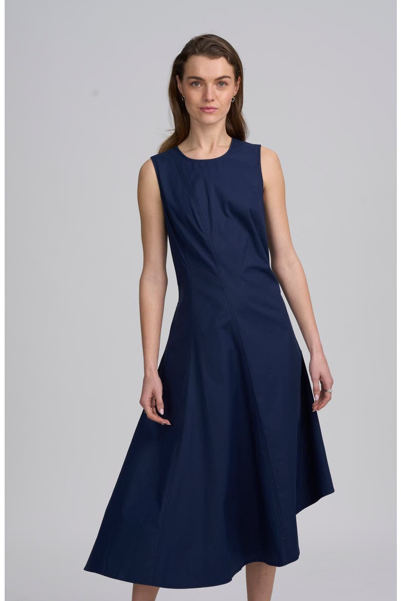 Asymmetrical Dress, Alternate, color, NAVY