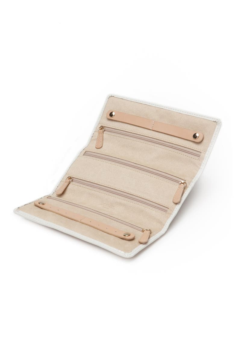 'Chloe' Jewelry Roll, Alternate, color, CREAM