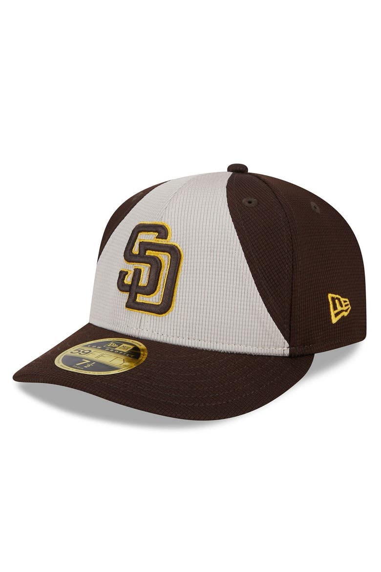 Men's New Era  Brown San Diego Padres 2024 Batting Practice Low Profile 59FIFTY Fitted Hat, Alternate, color, Brown