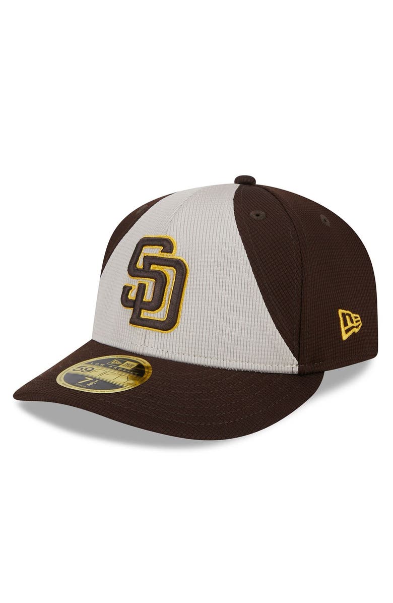 New Era Men's New Era Brown San Diego Padres 2024 Batting Practice Low Profile 59FIFTY Fitted Hat, Alternate, color, Brown
