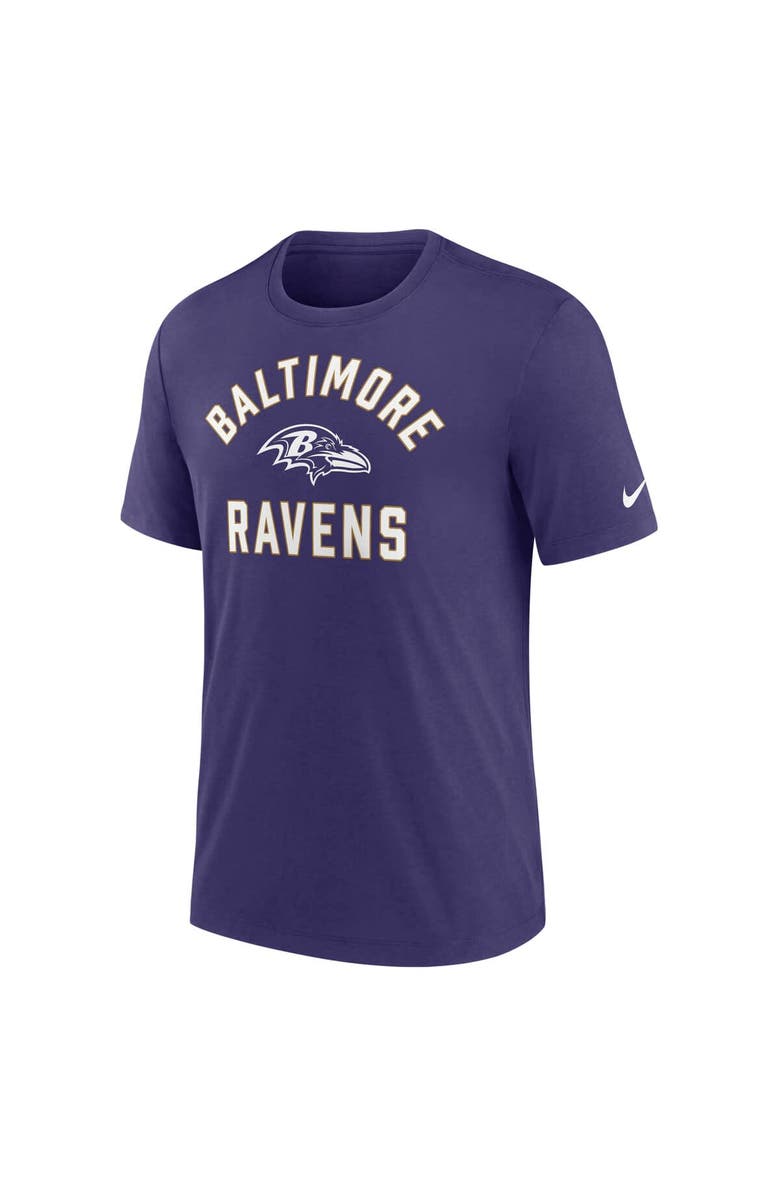 Nike Men's Nike Purple Baltimore Ravens Favorable Timeline Tri-Blend T-Shirt, Alternate, color, Purple