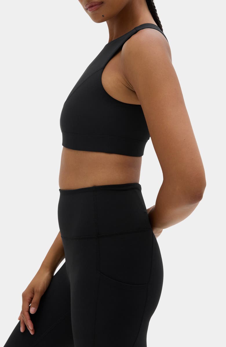 Halfdays Trail Sports Bra, Alternate, color, Black