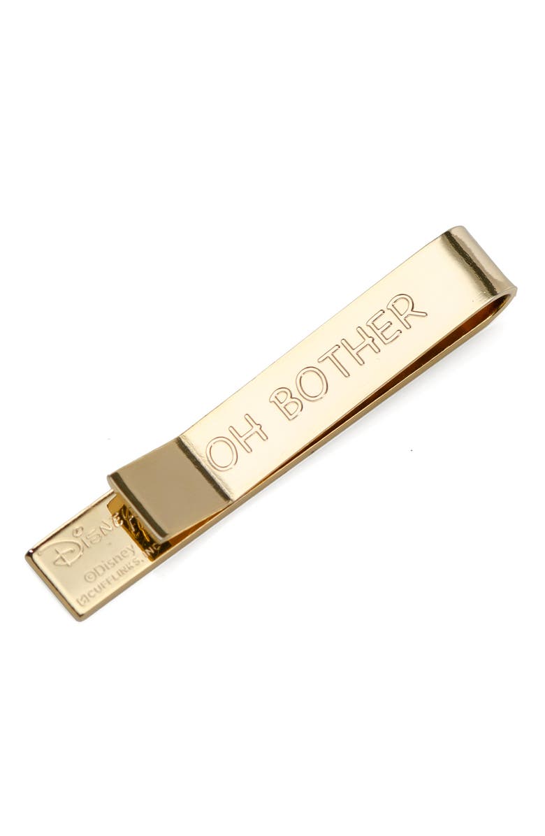 Cufflinks, Inc. Disney's Winnie the Pooh Hidden Message Tie Bar, Alternate, color, Gold