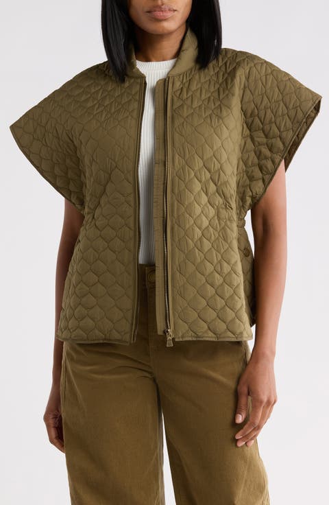 Quilted Capelet Jacket