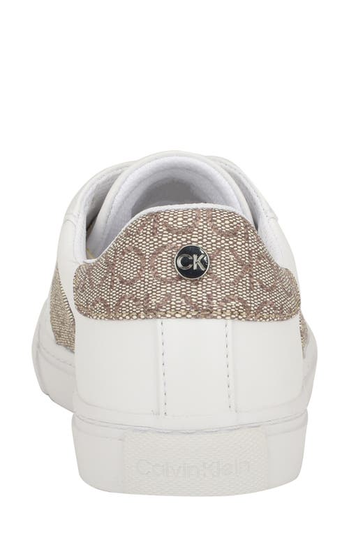 Calvin Klein Gwena 2 Sneaker In White/almond