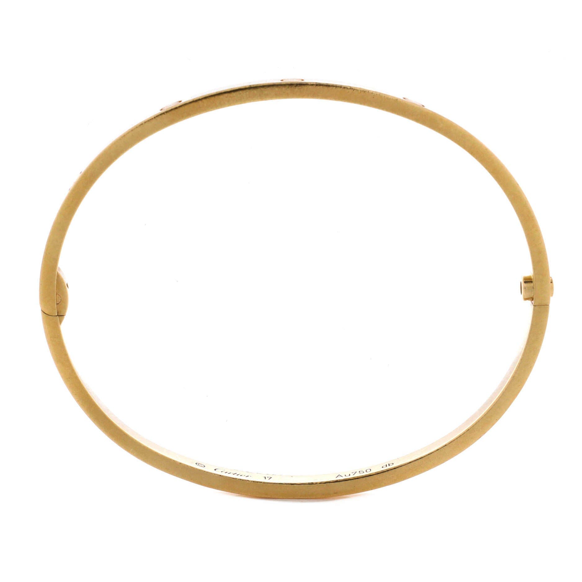Love Bracelet 18K Yellow Gold Small, Alternate, color, Metallic Gold