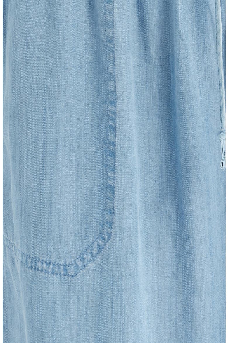 Isabeli Chambray Drawstring Pants, Alternate, color, LIGHT WASH