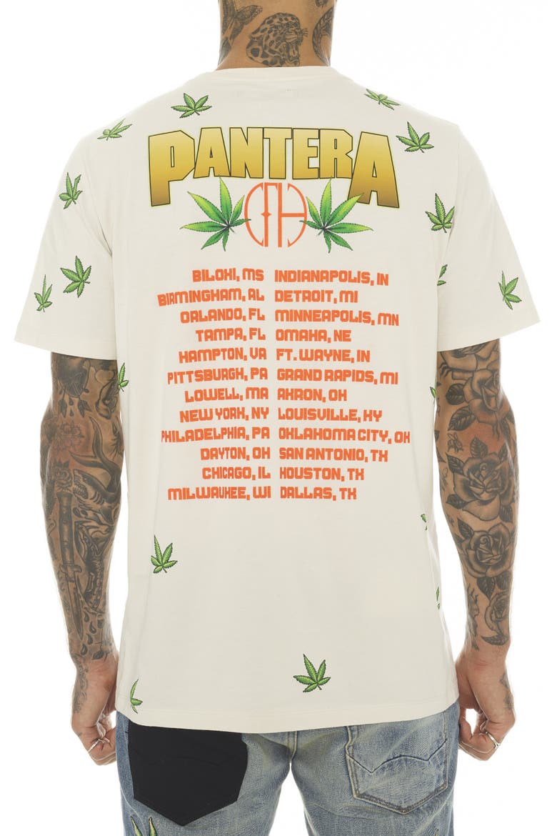 Pantera Graphic Tee, Alternate, color, CREAM