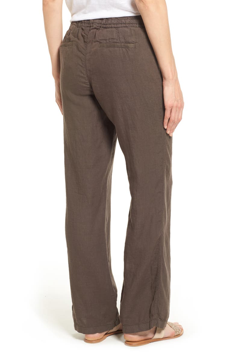 LINEN PANT, Alternate, color, OLIVE TUSCAN