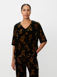 Masai Copenhagen Estela V-Neck Short Sleeve Blouse