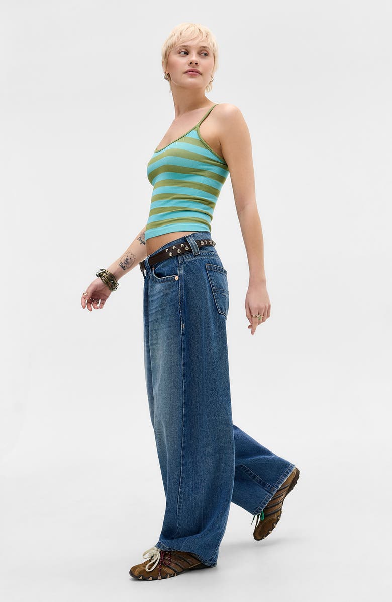 BDG Urban Outfitters Molly Stripe Camisole, Alternate, color, Green