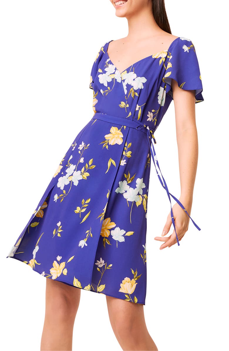 French Connection Eme Crepe Faux Wrap Dress, Alternate, color,