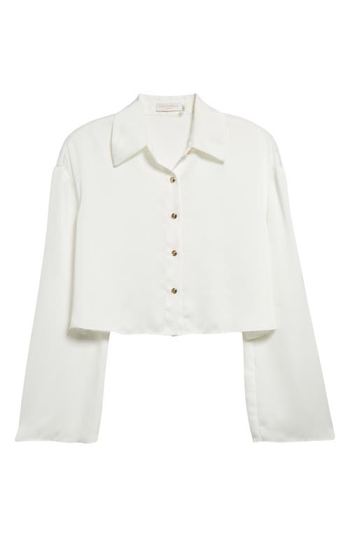 RAMY BROOK RAMY BROOK SKYLA CROP BUTTON-UP SHIRT 