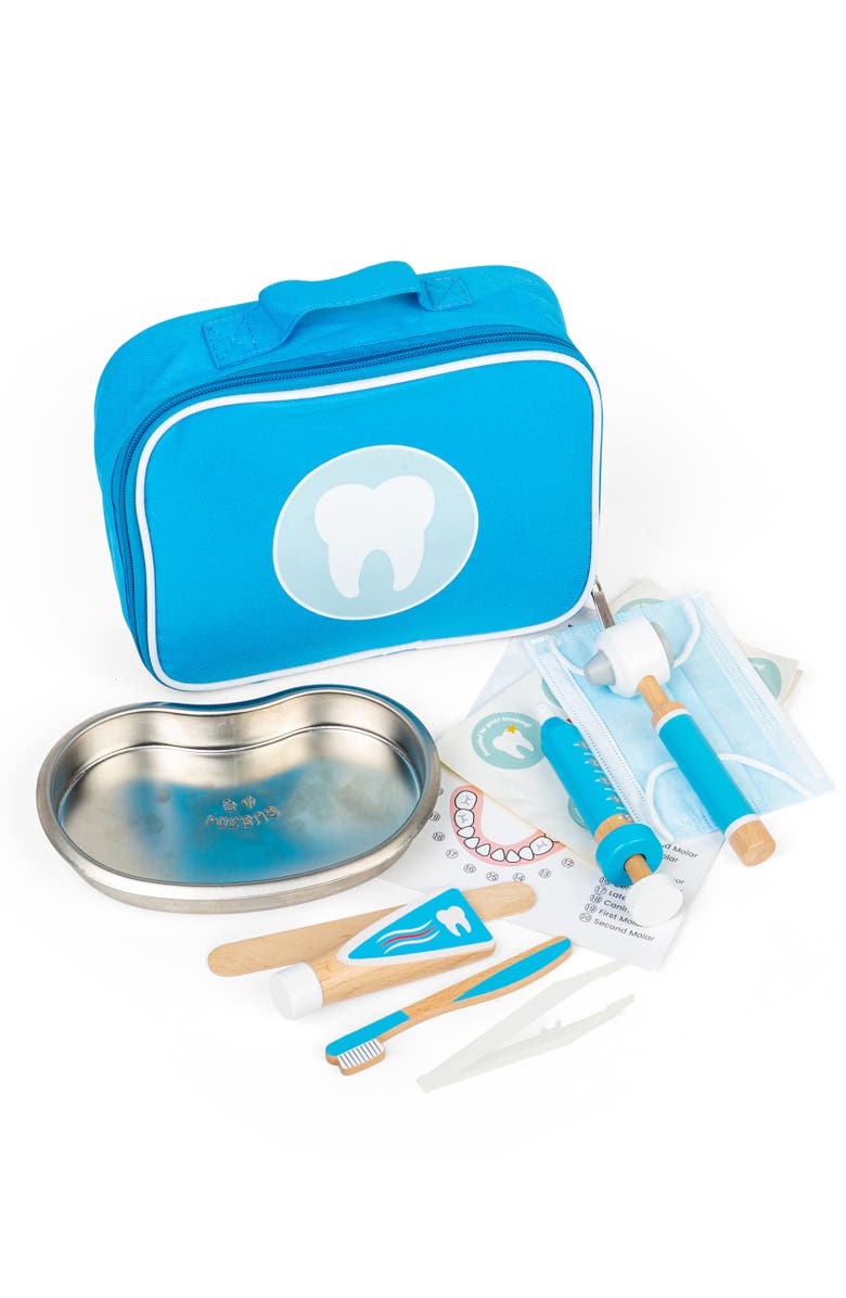 Bigjigs Toys Dentist Set, Alternate, color, Blue