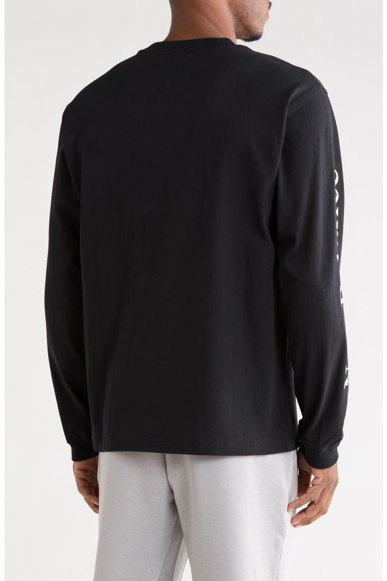 Athletics Long Sleeve Graphic T-Shirt, Alternate, color, BLACK