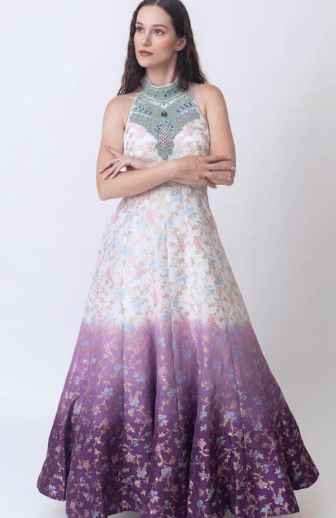 Maria Shaded Banarasi Jacquard Gown