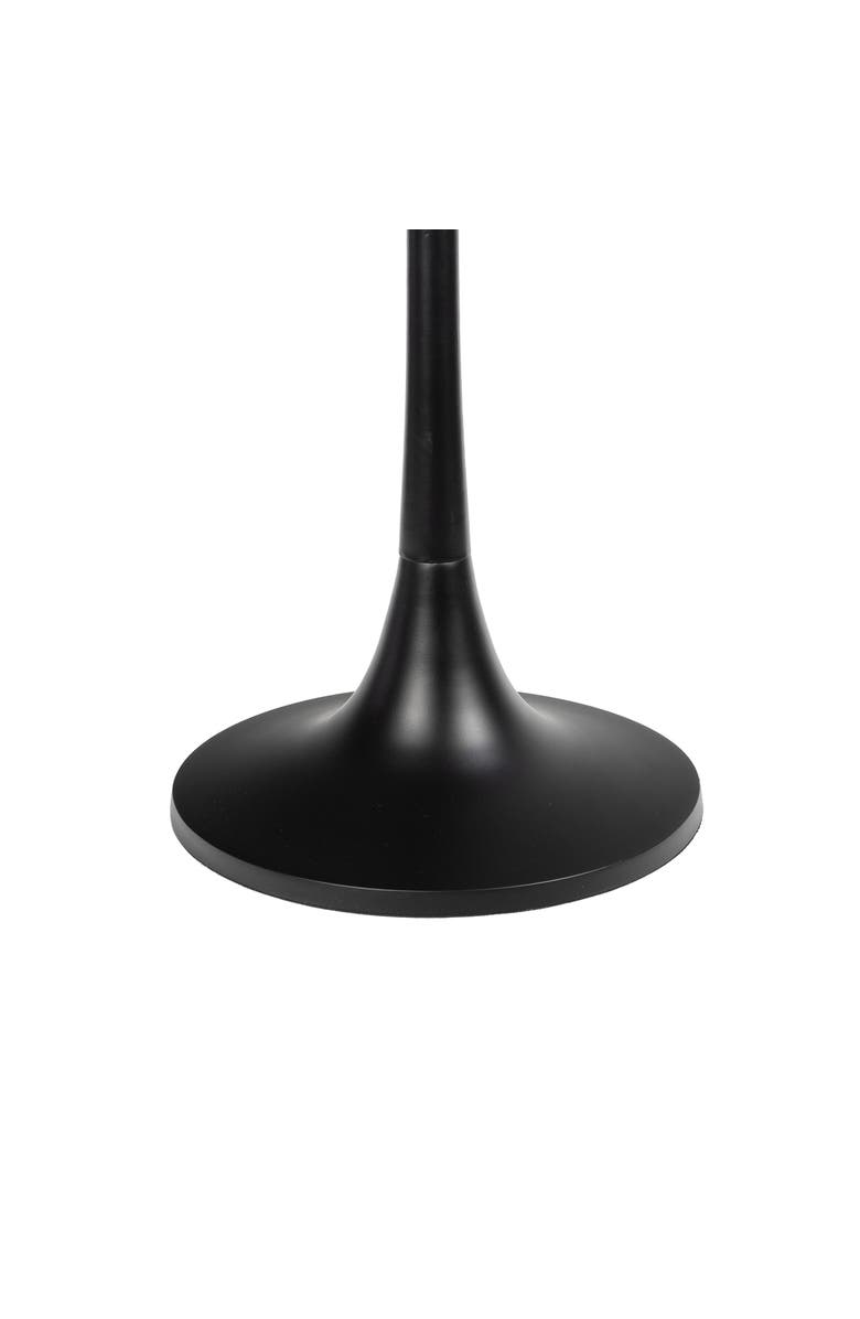 JONATHAN Y Nysha Modern Bohemian Metal/Resin Inlay Top End Table, Alternate, color, Black/White