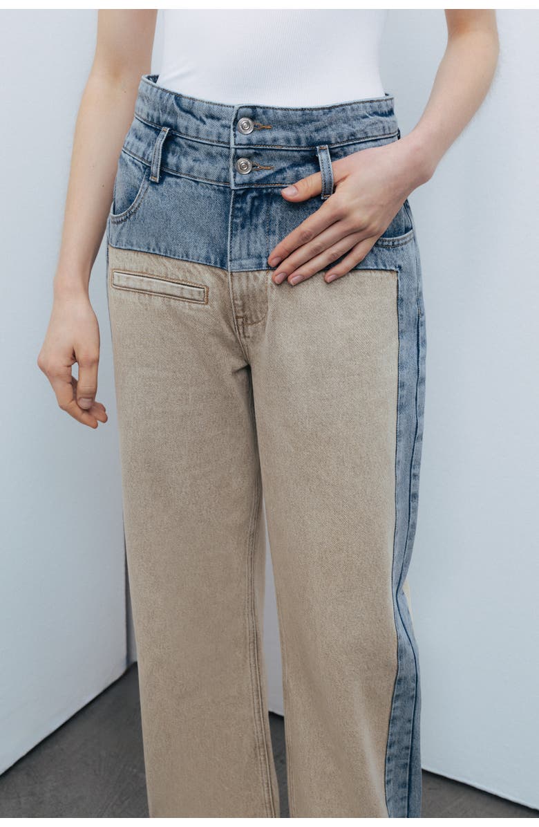 Nocturne Washed High Waist Jeans, Alternate, color, 