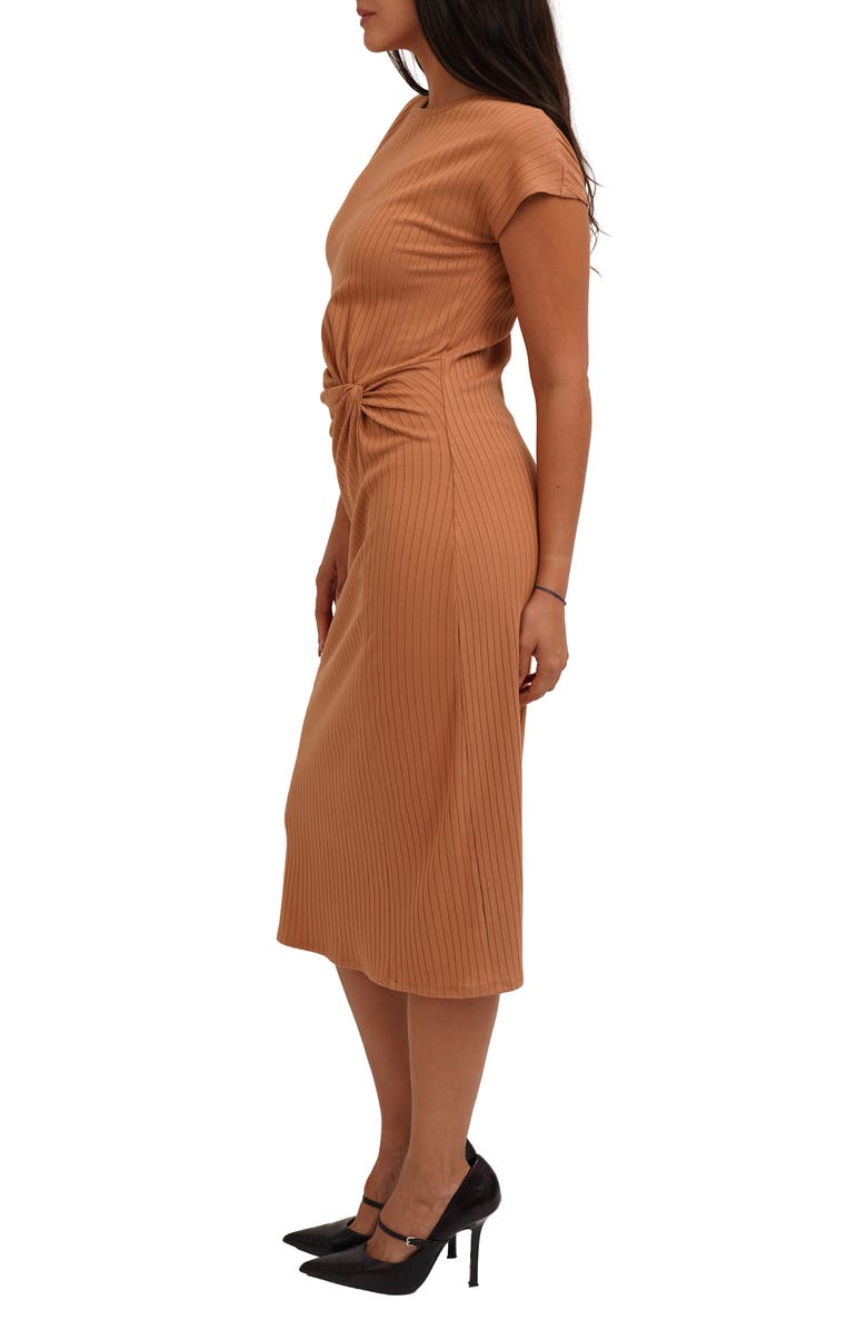 CYRUS Short Sleeve Rib Knit Dress, Alternate, color, 