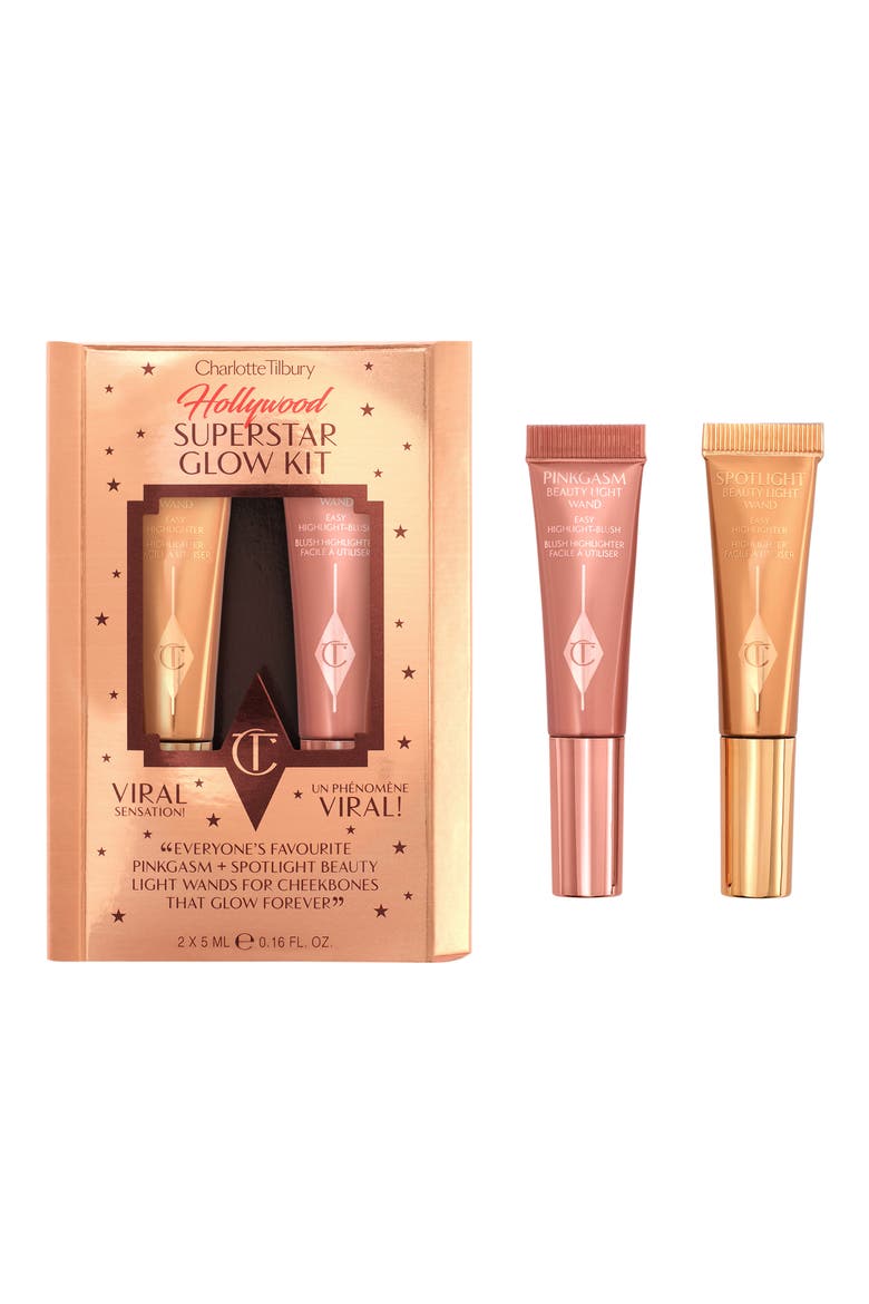 Charlotte's Hollywood Superstar Glow Set $44 Value, Main, color, PINKGASM/SPOTLIGHT