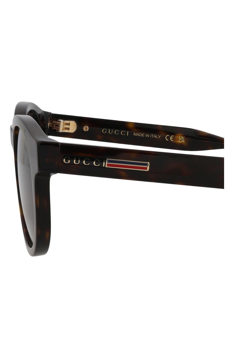 Gucci 49mm Oval Sunglasses, Alternate, color, Havana Havana Brown