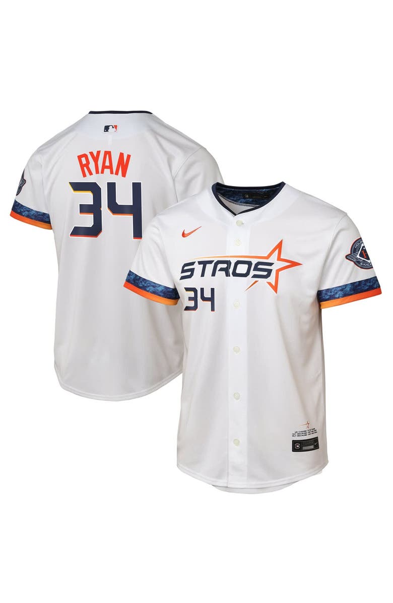 Nike Youth Nike Nolan Ryan White Houston Astros 2025 City Connect Limited Player Jersey, Main, color, White