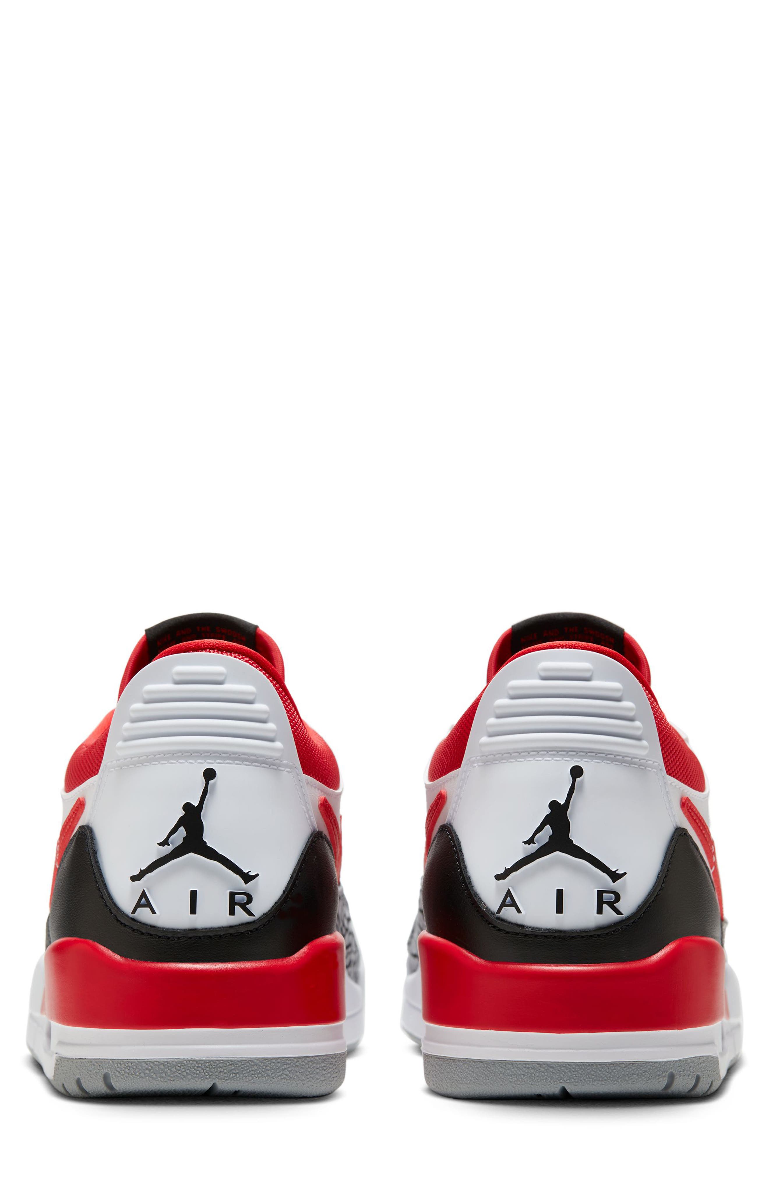 Nike Air Jordan Legacy 312 Low Sneaker, Alternate, color, White/ Fire Red/ Black/ Grey