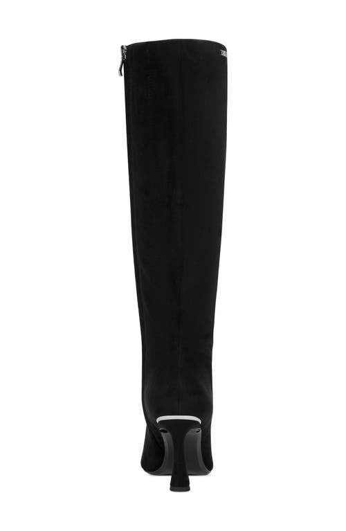 Dkny Cainon Pointed Toe Knee High Boot In Black