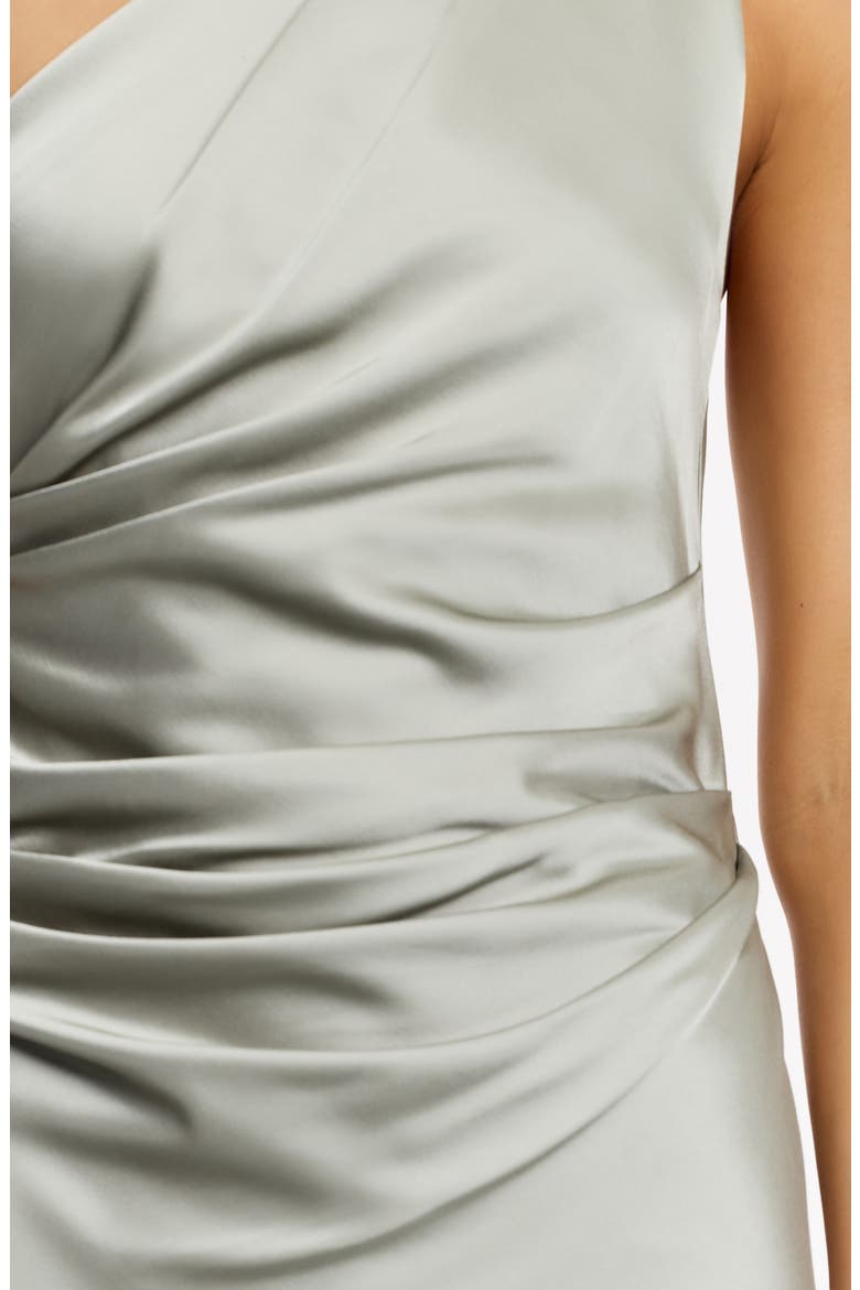 angela women's one shoulder dress Angela One Shoulder Satin Gown (Women)