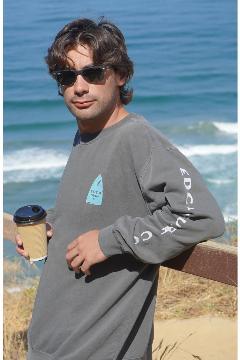Beater Board Crewneck Sweatshirt, Alternate, color, Grey