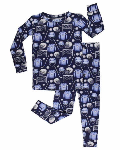 Hockey Print 2-Piece Pajama Set (Toddler, Little Kid & Big Kid)