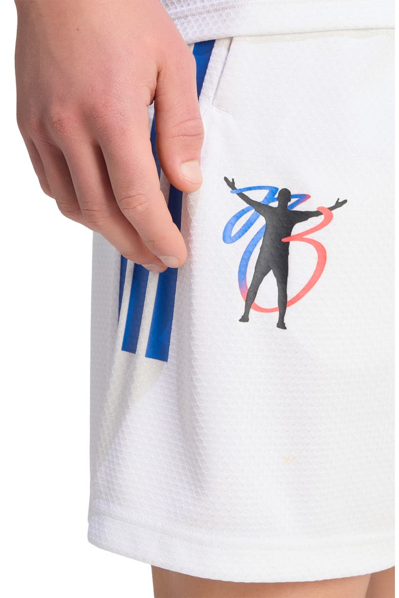 Jude Bellingham Soccer Shorts, Alternate, color, WHITE